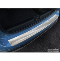 Protector de parachoques trasero de acero inoxidable valido para Fiat Panda III Cross 2020- incl. 'Costillas' híbridas