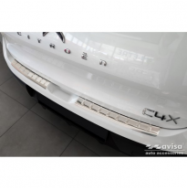 Protector de parachoques trasero de acero inoxidable apto para Citroën C4 X 2023- &#039;Ribs&#039; (2 Piezas)