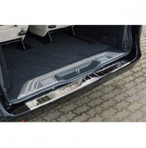 Protector cromado acero paragolpes trasero Mercedes Vito / V-Class 2014-&#039;Ribs&#039;