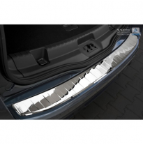 Protector Cromado Acero Paragolpes Trasero Ford S-Max Ii 2015- &#039;Ribs&#039;