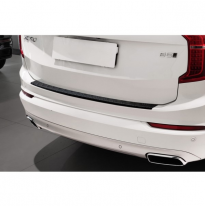 Protector de parachoques trasero de aluminio negro mate adecuado para Volvo XC90 II 2015- &#039;Riffled Plate&#039;.
