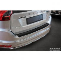 Protector de parachoques trasero de acero inoxidable negro mate adecuado para Volvo CX60 Facelift 2013-2017 'Ribs'