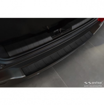 Protector de parachoques trasero de acero inoxidable negro mate apto para Jeep Avenger + EV 2023- 'Ribs'