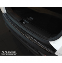Protector de parachoques trasero de acero inoxidable negro valido para Hyundai Tucson 2020- 'Ribs'