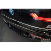 Protector De Parachoques Trasero De Acero Inoxidable Negro Valido Para Bmw I3 (I01) Facelift 2017- &#039;Ribs&#039;