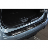 Protector Negro Acero Paragolpes Trasero Nissan X-Trail Iii 2014-2017 7-Persons 'Ribs'
