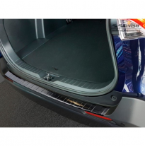 Protector negro acero paragolpes trasero Toyota RAV4 (5th Gen.) 2018- 'Ribs'
