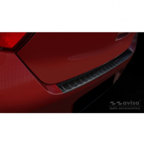 Protector De Parachoques Trasero De Acero Inoxidable Negro Valido Para Hyundai I10 Hb 5 Puertas 2019- &#039;Ribs&#039;