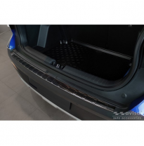 Protector de paragolpes trasero de acero inoxidable negro valido para Hyundai Bayon 2021- &#039;Ribs&#039;