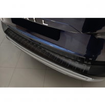 Protector de parachoques trasero en acero inoxidable negro para Nissan X-Trail IV (T33) 2021- 'Ribs'.