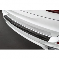 Protector de parachoques trasero de acero inoxidable negro valido para BMW X5 F15 2013-2018 con M-Pakage &#039;Ribs&#039;