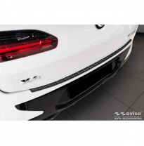 Protector de parachoques trasero de acero inoxidable negro apto para BMW X4 G02 FL 2021- con M-Pakage &#039;Ribs&#039;