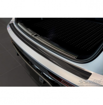 Protector de parachoques trasero de acero inoxidable negro valido para Audi Q5 Sportback 2020- incl. Línea S