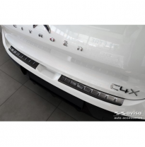 Protector de parachoques trasero de acero inoxidable negro apto para Citroën C4 X 2023- &#039;Ribs&#039; (2 piezas)