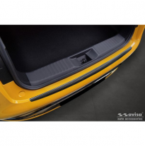 Protector de parachoques trasero de acero inoxidable negro apto para Toyota Prius V (XW60) 2023-