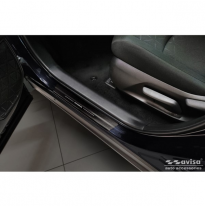 Protectores de umbral de puerta de carbono negro 3D adecuados para Toyota RAV-4 (5.a generación) 2018- y Suzuki Across 2022- &#039;Hy