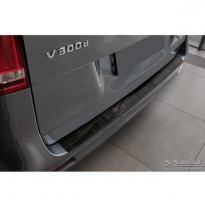 Protector de parachoques trasero de carbono 3D real adecuado para Mercedes Vito / Clase V 2014-2019 y Facelift 2019- 'Ribs'