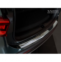 Protector Negro Espejo Acero Paragolpes Trasero Seat Tarraco 2019-