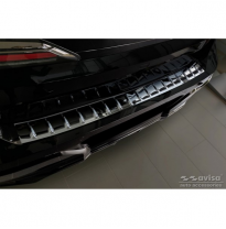 Protector de parachoques trasero de acero inoxidable adecuado para BMW Serie 7 (G70) 2023- con M-Pakage &#039;Ribs&#039;