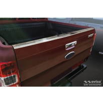 Protector de portón trasero de acero apto para Ford Ranger 2011-2022 - Plata