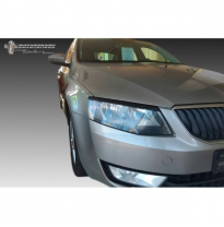 Pestañas Para Faros Delanteros Valido Para Skoda Octavia Iii Sedan / Kombi 2013-2017 (Abs)