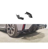 Faldones de parachoques trasero Motordrome (esquinas) compatibles con BMW Serie 1 (F70) M-Sport (excepto M135) 2024- (ABS negro