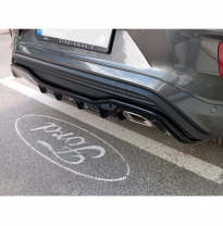 Faldón Del Parachoques Trasero (Difusor) Adecuado Para Ford Puma St-Line 2019- (Abs Negro Brillante)