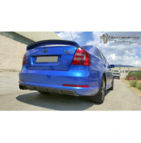 Faldón De Paragolpes Trasero (Difusor) Valido Para Skoda Octavia Ii Rs Sedan/Kombi 2004-2008 (Abs)