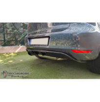 Faldón De Parachoques Trasero (Difusor) Adecuado Para Volkswagen Golf Vi 2008-2012 Excl. Gt / Gtd / R / Plus / Variante (Abs)