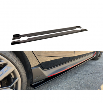 Juego de faldones laterales aptos para Hyundai i20 III N/N-Line 2020- (ABS negro brillante) AUTOSTYLE