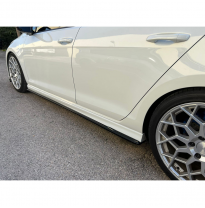 Juego de faldones laterales aptos para Volkswagen Golf VII R / R-Line 2012-2017 (ABS negro brillante) AUTOSTYLE