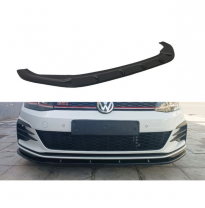 Spoiler delantero apto para Volkswagen Golf 7.5 GTI 2017-2020 (ABS negro brillante)