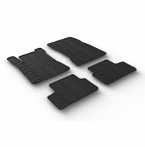 Alfombrillas De Goma Especificas Mercedes A-Class W177 5/2018- (T Profile 4-Pieces + Mounting Clips)