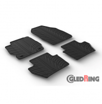 Alfombrillas De Goma Especificas Ford Ka+ 5-Doors 9/2017- (T Profile 4-Piezas + Clips De Montaje)