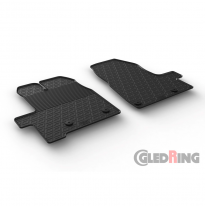 Juego Alfombras De Goma Ford Tourneo Custom 9/2012- (G Profile 2-Piezas + Clips De Montaje)
