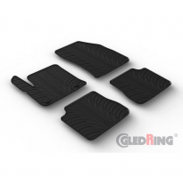 Juego De Alfombrillas Goma Valido Para Peugeot E-2008 Ii 2020- (Perfil T 4 Piezas + Clips De Montaje)