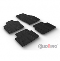 Juego De Alfombrillas De Goma  Skoda Scala Hb 5-Puertas 2019- (Perfil T 4-Piezas + Clips De Montaje)