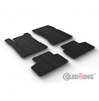 Alfombrillas De Goma Validas Para Mercedes Glb (X247) 11/2019- (T Profile 4-Piezas + Mounting Clips)