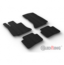 Juego De Alfombrillas Goma Valido Para Mercedes Clase C W206 2021- (Perfil T 4 Piezas + Clips De Montaje)