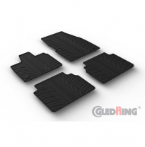 Juego De Alfombrillas Goma Valido Para Bmw I3 (I01) 2013- (Perfil T 4 Piezas + Clips De Montaje)