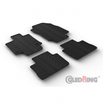 Juego De Alfombrillas De Goma  Toyota Rav4 Hybrid 2/2019- (Perfil T De 4 Piezas + Clips De Montaje)