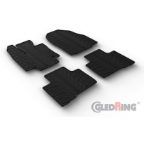 Juego De Alfombrillas Goma Valido Para Toyota Highlander Incl. Híbrido 2021- (Perfil En T De 4 Piezas + Clips De Montaje)