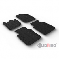 Juego De Alfombrillas De Goma Para Honda Hr-V (Rv) Hybrid 2021- (Perfil T 4 Piezas + Clips De Montaje)