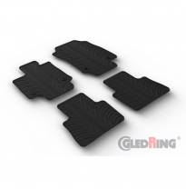 Juego De Alfombras De Goma Para Lexus Nx Phev 2022- (Perfil En T 4 Piezas + Clips De Montaje)