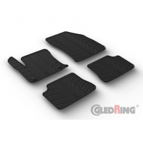 Juego De Alfombrillas Goma Valido Para Citroën Ds3 Crossback E-Tense 2020- (Perfil T 4 Piezas + Clips De Montaje)