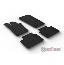 Juego De Alfombrillas Goma Valido Para Porsche Panamera Gts (971) Liftback 2016- (Perfil T 4 Piezas + Clips De Montaje)