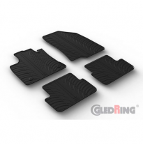 Juego De Alfombrillas Goma Valido Para Dacia Sandero Iii 2020- Incl. Stepway (Perfil En T De 4 Piezas + Clips De Montaje)