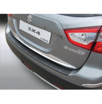 Protector Para El Paragolpes Trasero Abs  Suzuki Sx4 S-Cross 10/2013- &#039;Ribbed&#039;  Color Negro