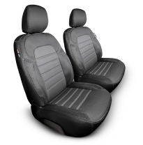 Original Design Fundas de asiento de tela 1+1 especifica para Renault Trafic/Fiat Talento/Nissan NV300/Opel Vivaro 2014-
