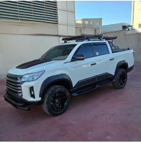 Revestimiento de carrocería unidireccional compatible con SsangYong Musso Grand 2018-2024 - Negro mate Oneway